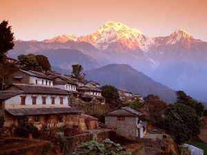 Nepal Ghandrung Village and Annapurna.jpg